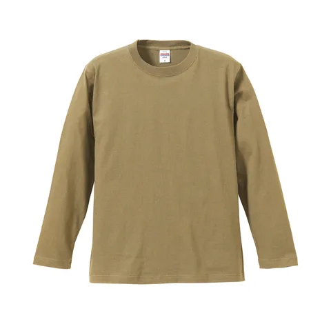 5.6オンス ロングスリーブTシャツ カラー:サンドカーキ（537）