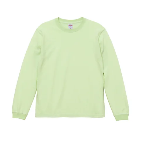 5.6オンス ロングスリーブTシャツ（1.6インチリブ） カラー:ミルキーライム（245）