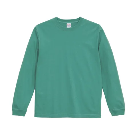 5.6オンス ロングスリーブTシャツ（1.6インチリブ） カラー:ヘイジーグリーン（935）
