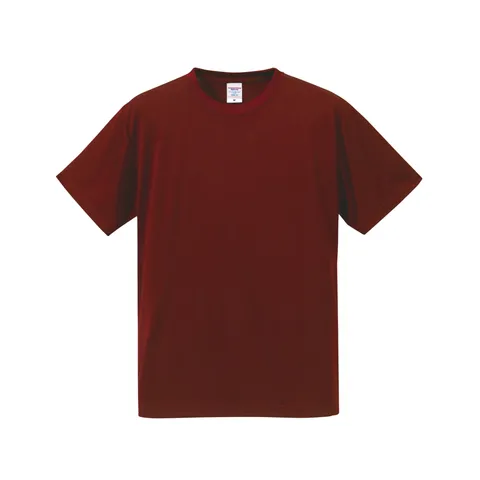 4.7オンス ドライシルキータッチTシャツ（ローブリード） カラー:バーガンディ（072）