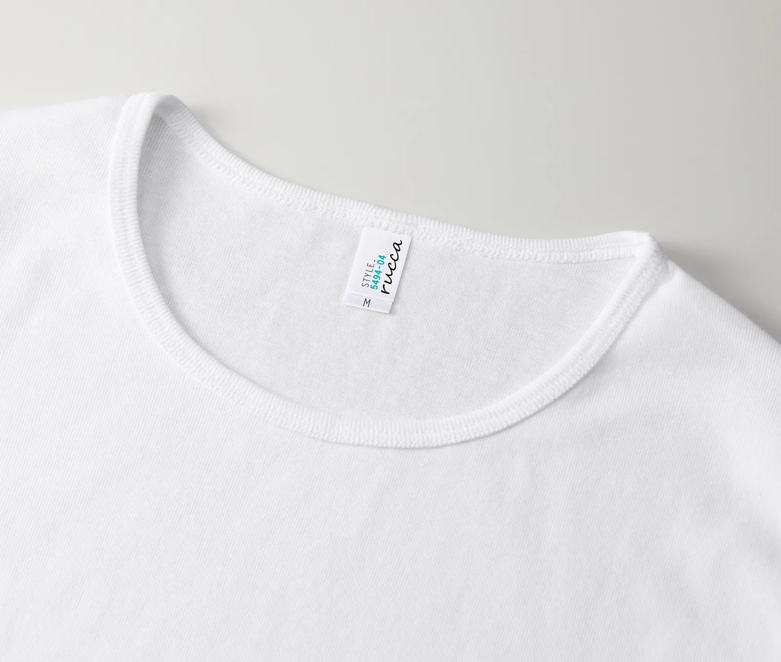 6.2オンス CVC フライス Tシャツ 2本針のバインダーネック