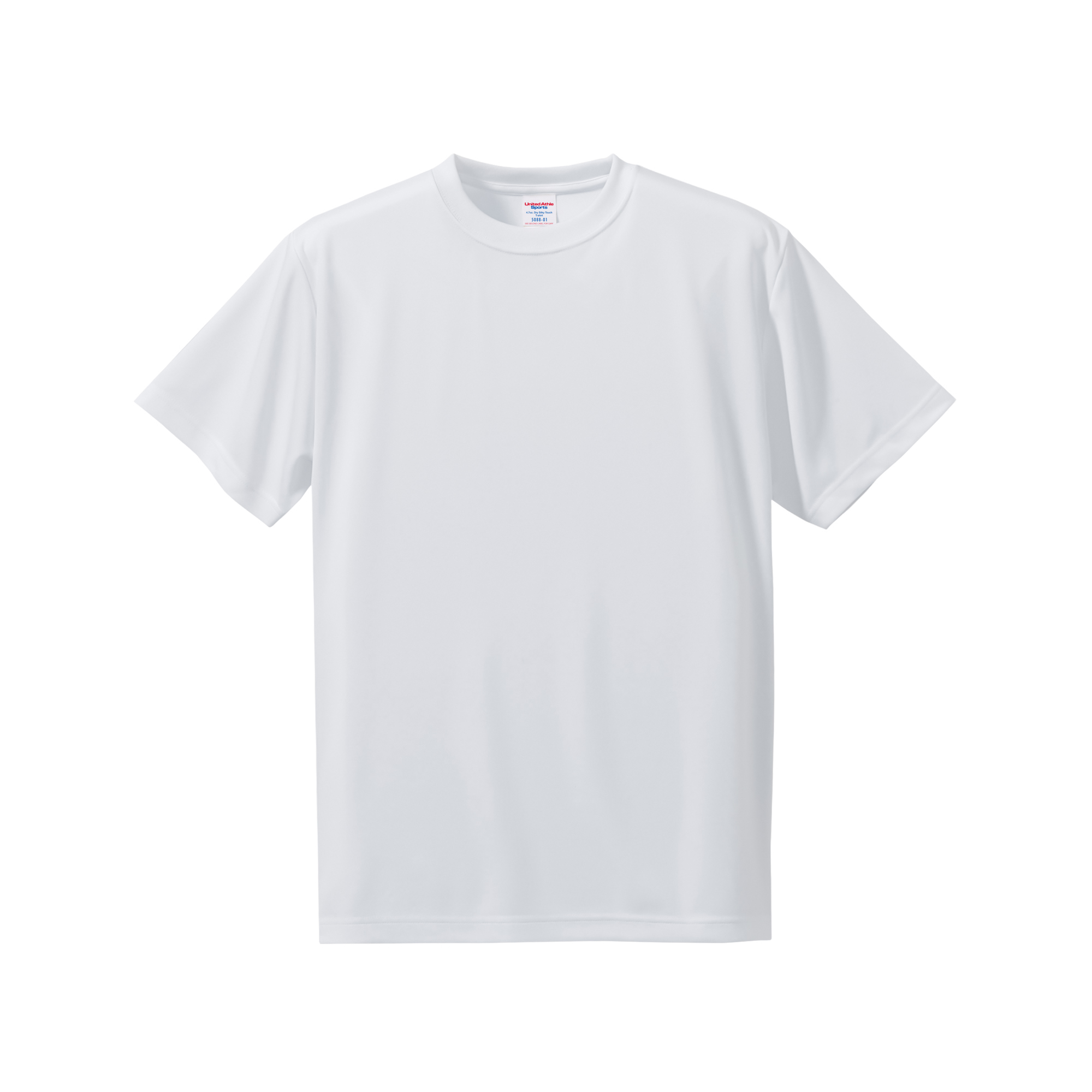 4.7オンス ドライシルキータッチTシャツ カラー:ホワイト（001）