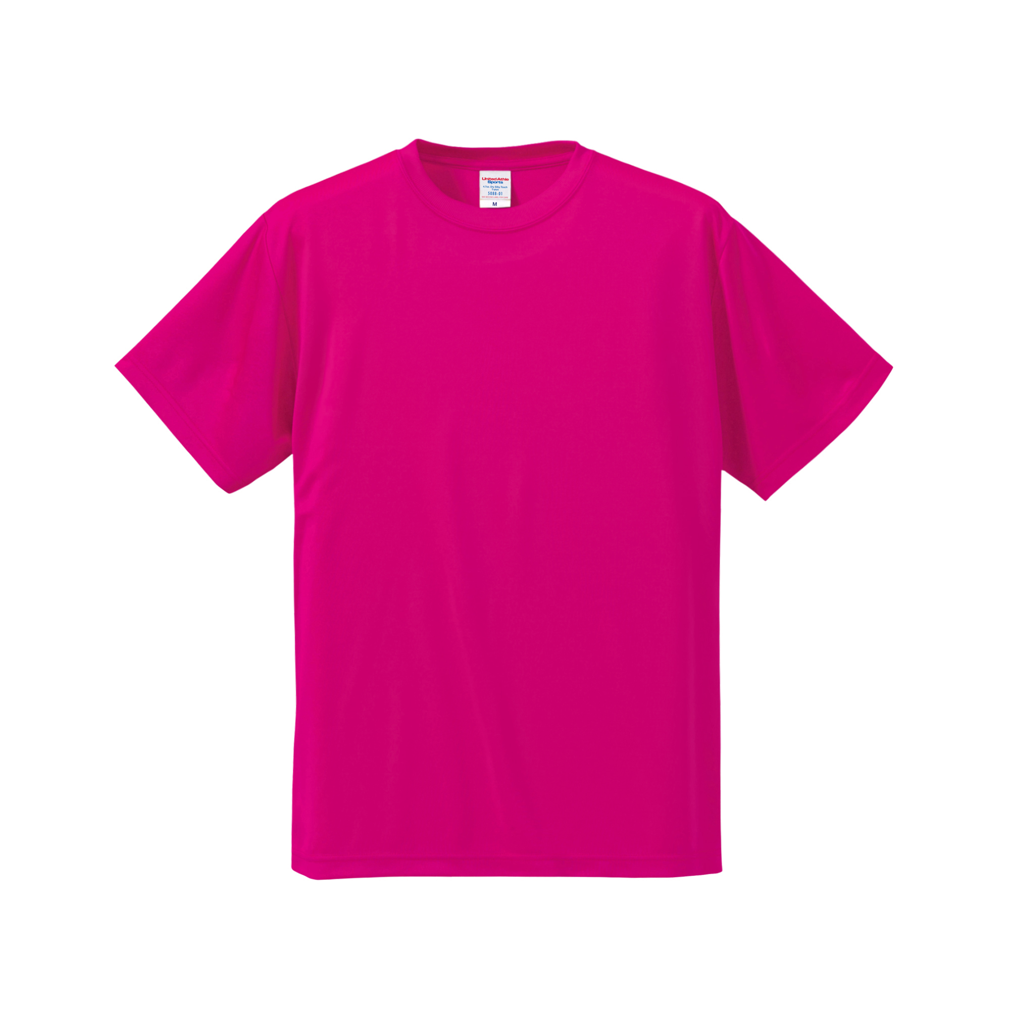 4.7オンス ドライシルキータッチTシャツ トロピカルピンク