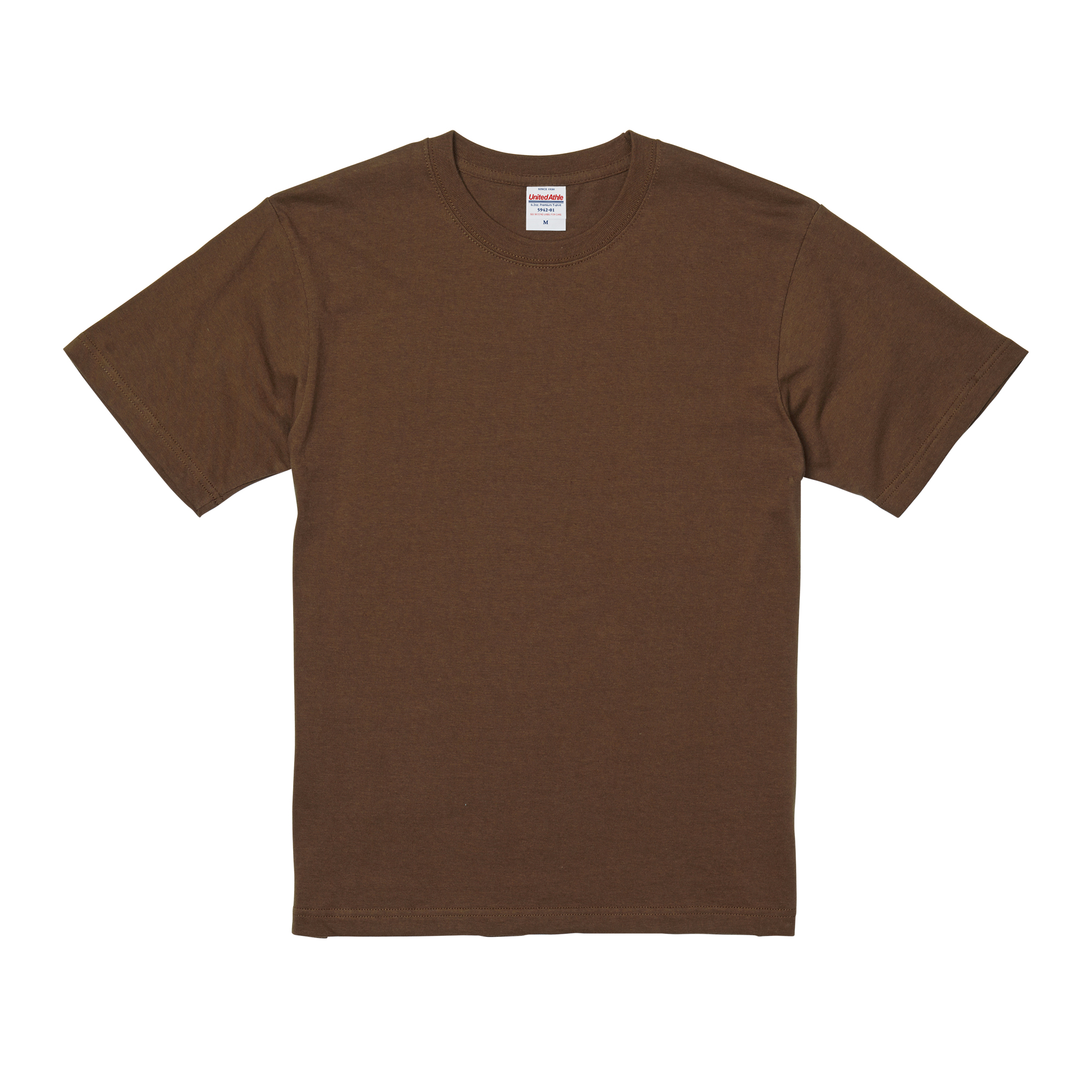 6.2オンス プレミアムTシャツ カラー:ダークブラウン（052）
