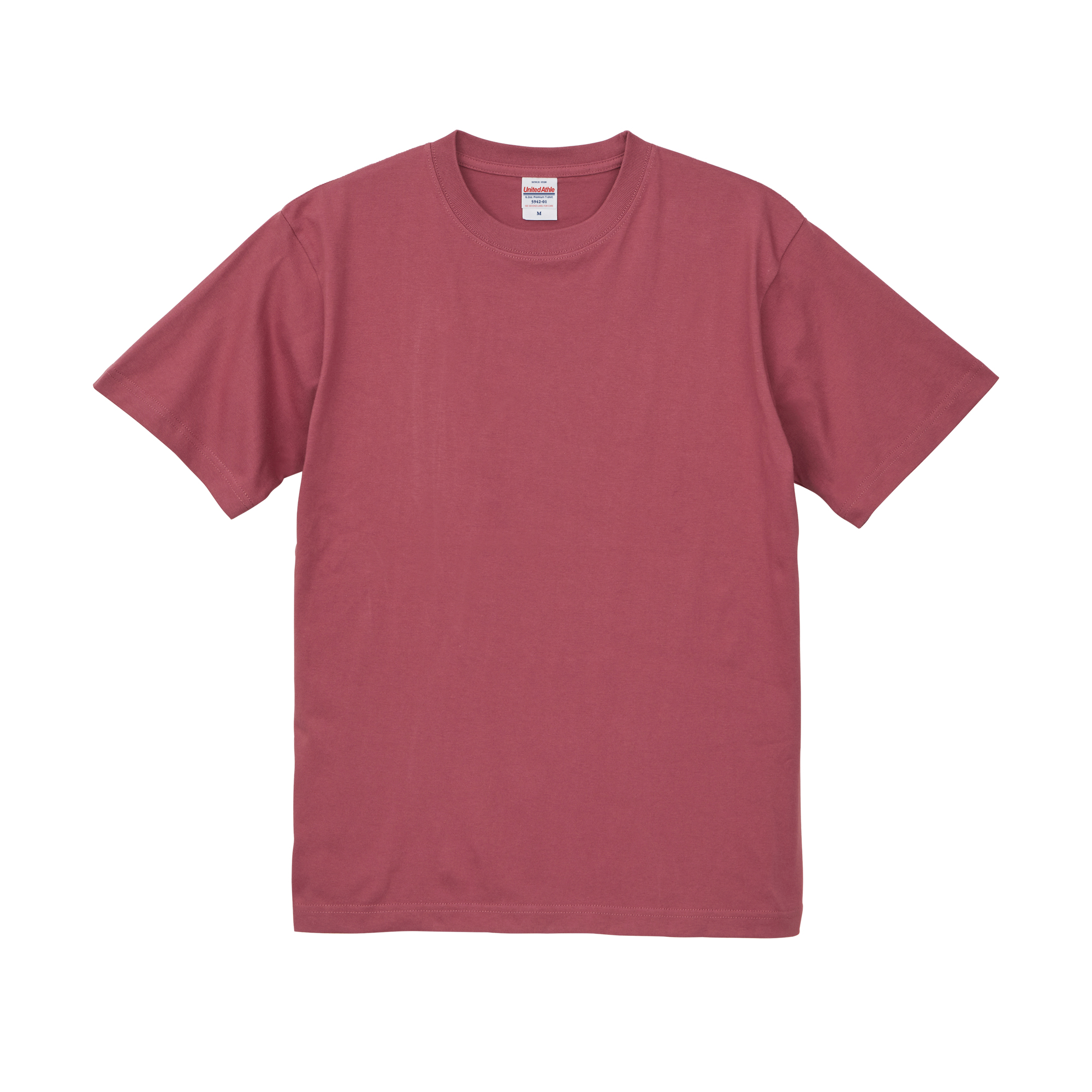 6.2オンス プレミアムTシャツ カラー:スモーキーレッド（432）