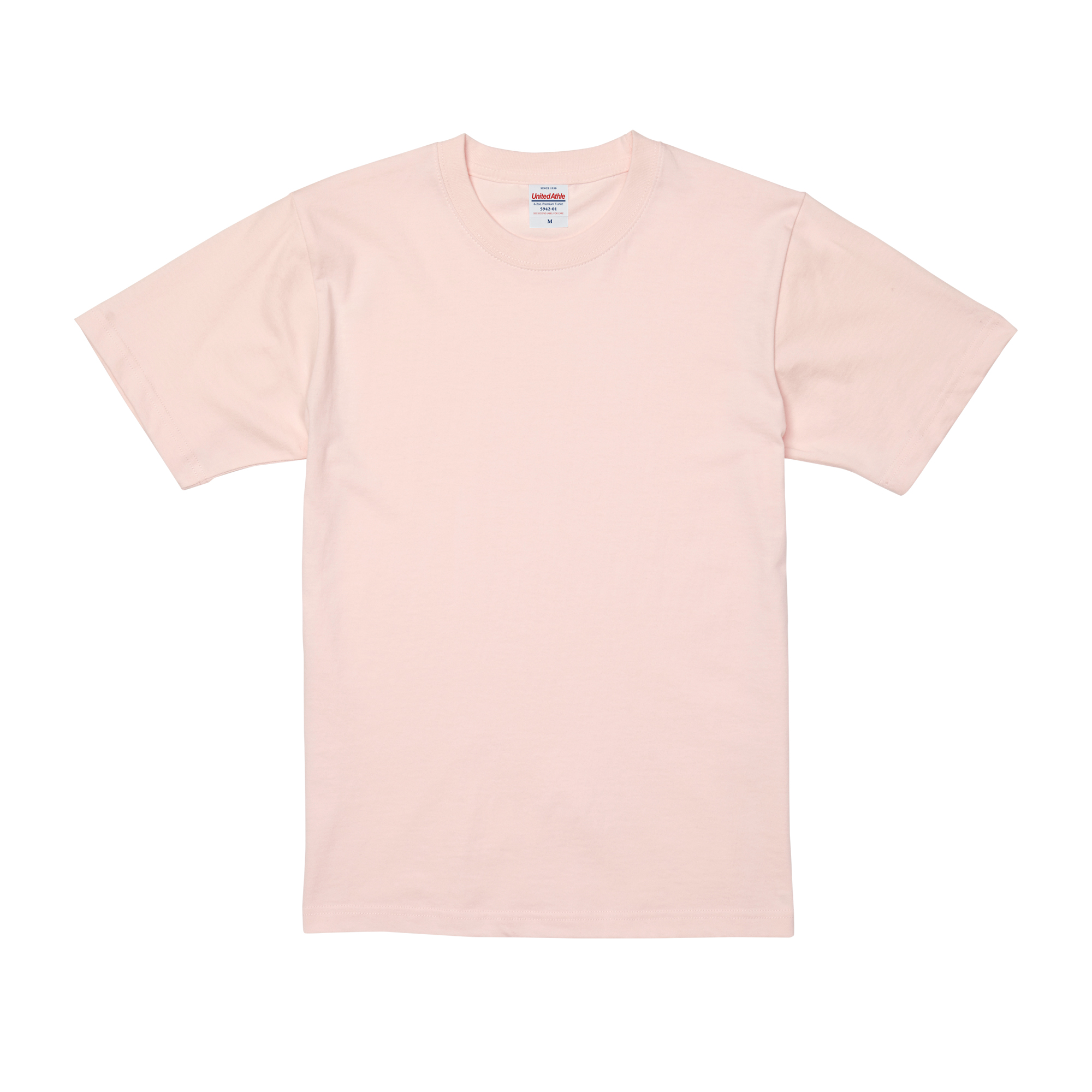 6.2オンス プレミアムTシャツ カラー:ベビーピンク（576）